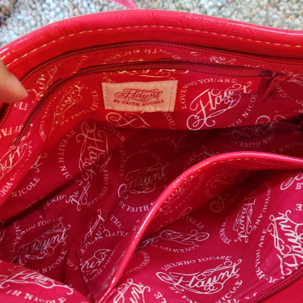 FLAUNT By Faith Nicole Pink Fuchsia PURSE Bag - Picture 7 of 14